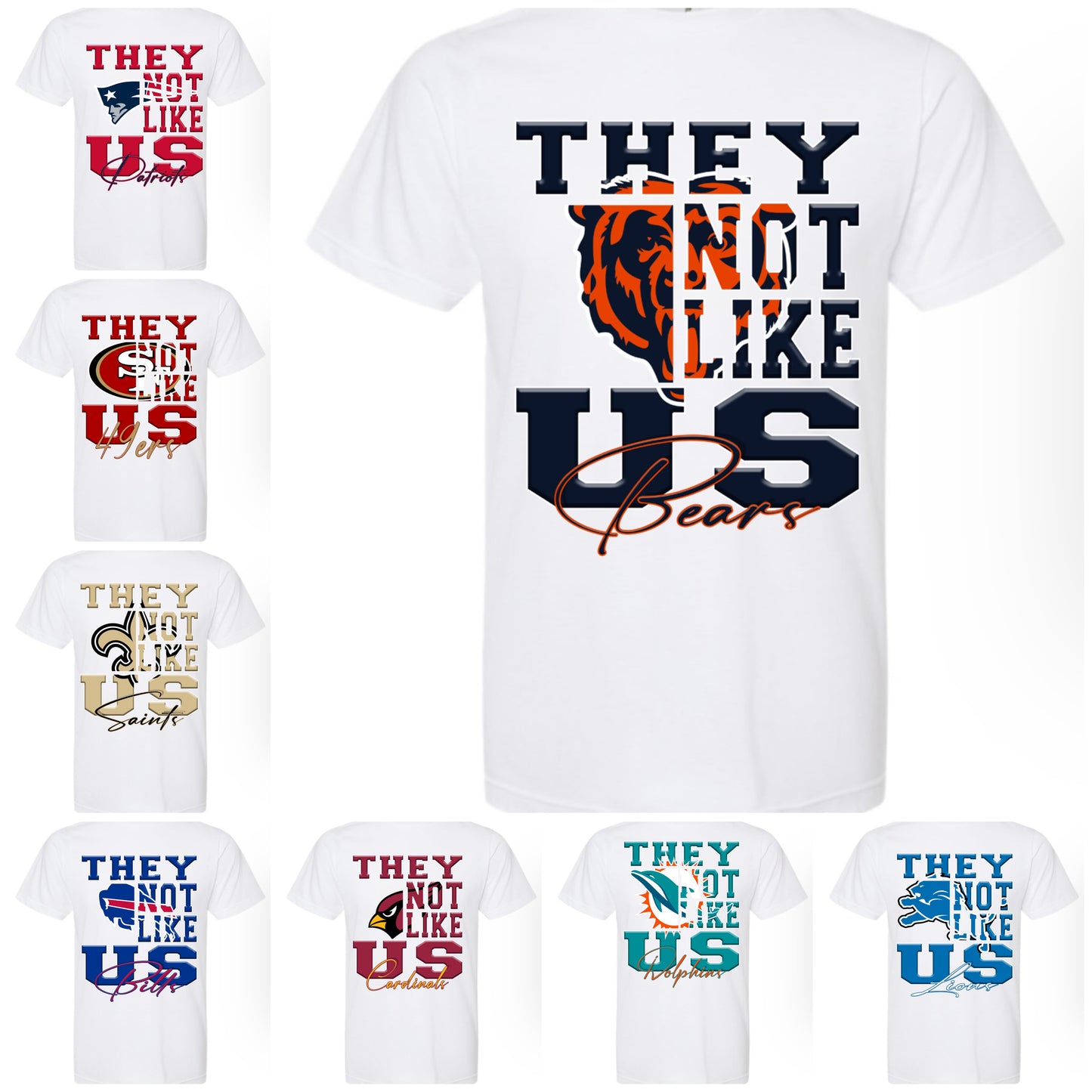 They not like us PNG |All 32 teams and mockups included